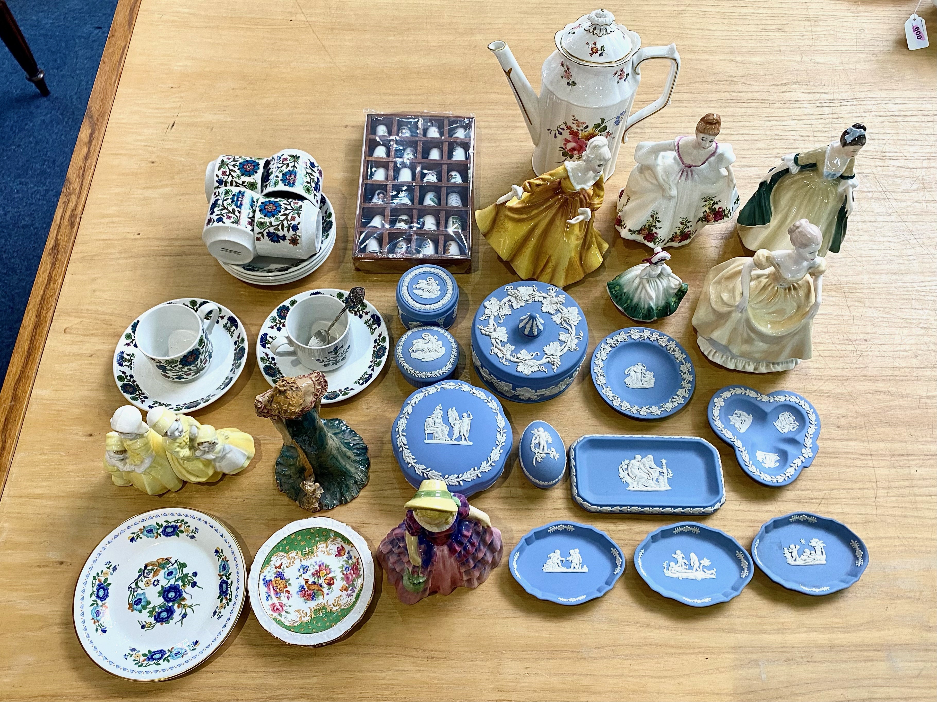 Collection of Assorted Porcelain including a quantity of Blue Jasper Wedgwood,