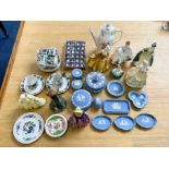 Collection of Assorted Porcelain including a quantity of Blue Jasper Wedgwood,