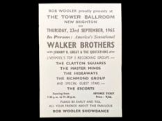 The Walker Brothers Original Ticket - Unused 23.09.