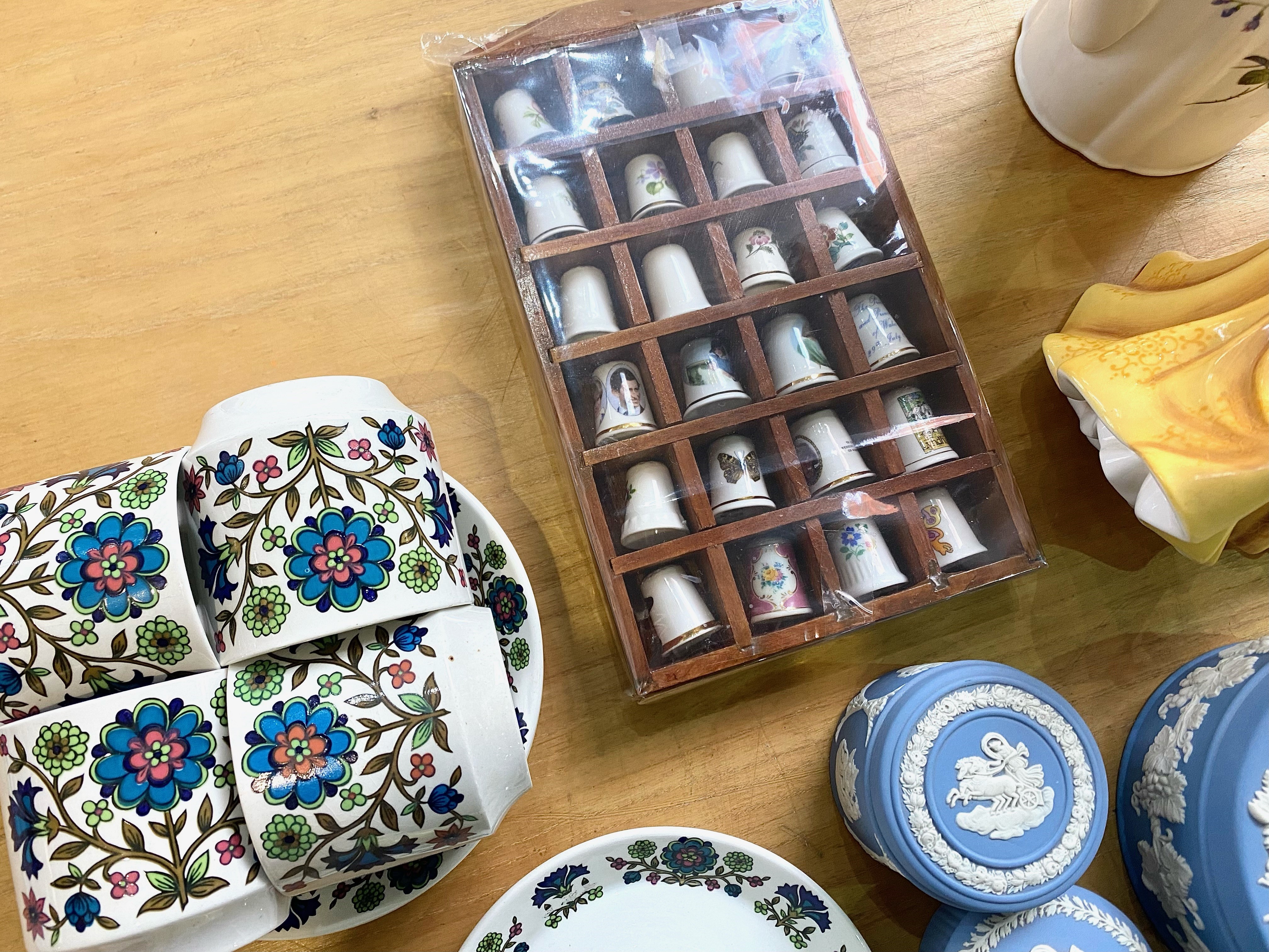Collection of Assorted Porcelain including a quantity of Blue Jasper Wedgwood, - Image 3 of 5