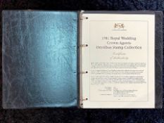 Harrington & Byrne - 1981 Royal Wedding Crown Agents Omnibus Stamp Collection. With Certificate of