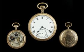 American Watch Company Gold Filled Keyless Open Faced Pocket Watch, Empress cases, circa 1900.