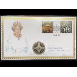 Harrington & Byrne Queen Elizabeth II's Platinum Jubilee Silver Proof Coin & Stamp Cover In