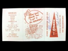 The Beatles Cavern Club Original Membership Card - Unused 1964, Nice Condition.