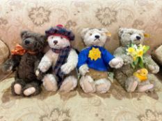 Four Steiff Teddy Bears,