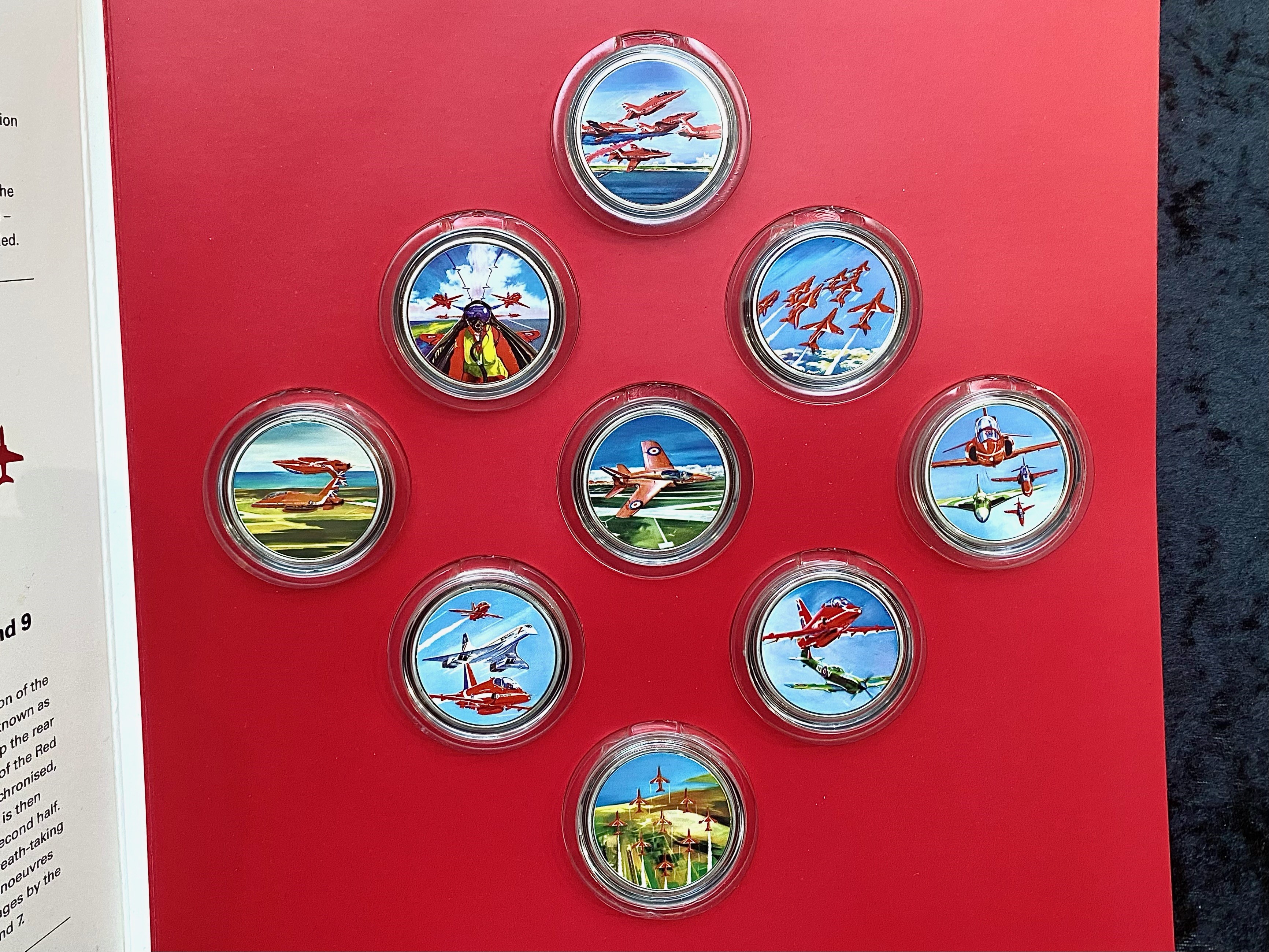 The Royal Air Force Red Arrows - Silver Plated Diamond 9 Medal Collection. ( 9 ) In Total In - Image 3 of 4