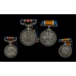 World War I Pair of George V Military Medals, awarded to 306054 Pte. F. Eastham 2/8 'L' Pool: R.T.F.