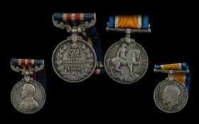 World War I Pair of George V Military Medals, awarded to 306054 Pte. F. Eastham 2/8 'L' Pool: R.T.F.