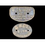 Railway Interest - Two Cast Iron Railway Plaques, one marked G.W. Co. Ltd.