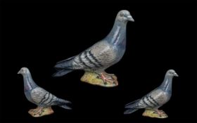 Beswick Hand Painted Bird Figure ' Pigeon ' First Version. Model No 1383A. Issued 1955 - 1972.