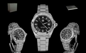 TAG Heuer Aquaracer Sports Gents Quartz Stainless Steel Wrist Watch, Water Resistant to 1000 Feet.