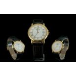 Raymond Weil Gent's 18ct Gold Plated Quartz Wrist Watch with sapphire crystal glass,