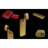 Cartier Paris 18ct Gold Plated Lighter,