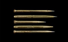 Eversharpe Superior Gold Filled Propelling Pencils, 3 in total, all in very good condition,