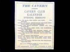 The Beatles Original Handbill Advert Poster - For stars due to appear at the The cavern Club