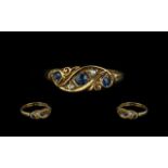 Edwardian Period 1902 - 1910 Excellent 18ct Gold Exquisite Sapphire and Diamond Ring.