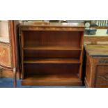 Bevan Funnel Book case, in Burr Wood with three shelves and of good solid construction.