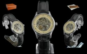 Dreyfuss & Co Handmade Special Edition Series 1925 Gents Mechanical Steel Cased Wrist Watch,