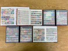 Stamp Interest - Five Stock Books full of World stamps, excellent collection,