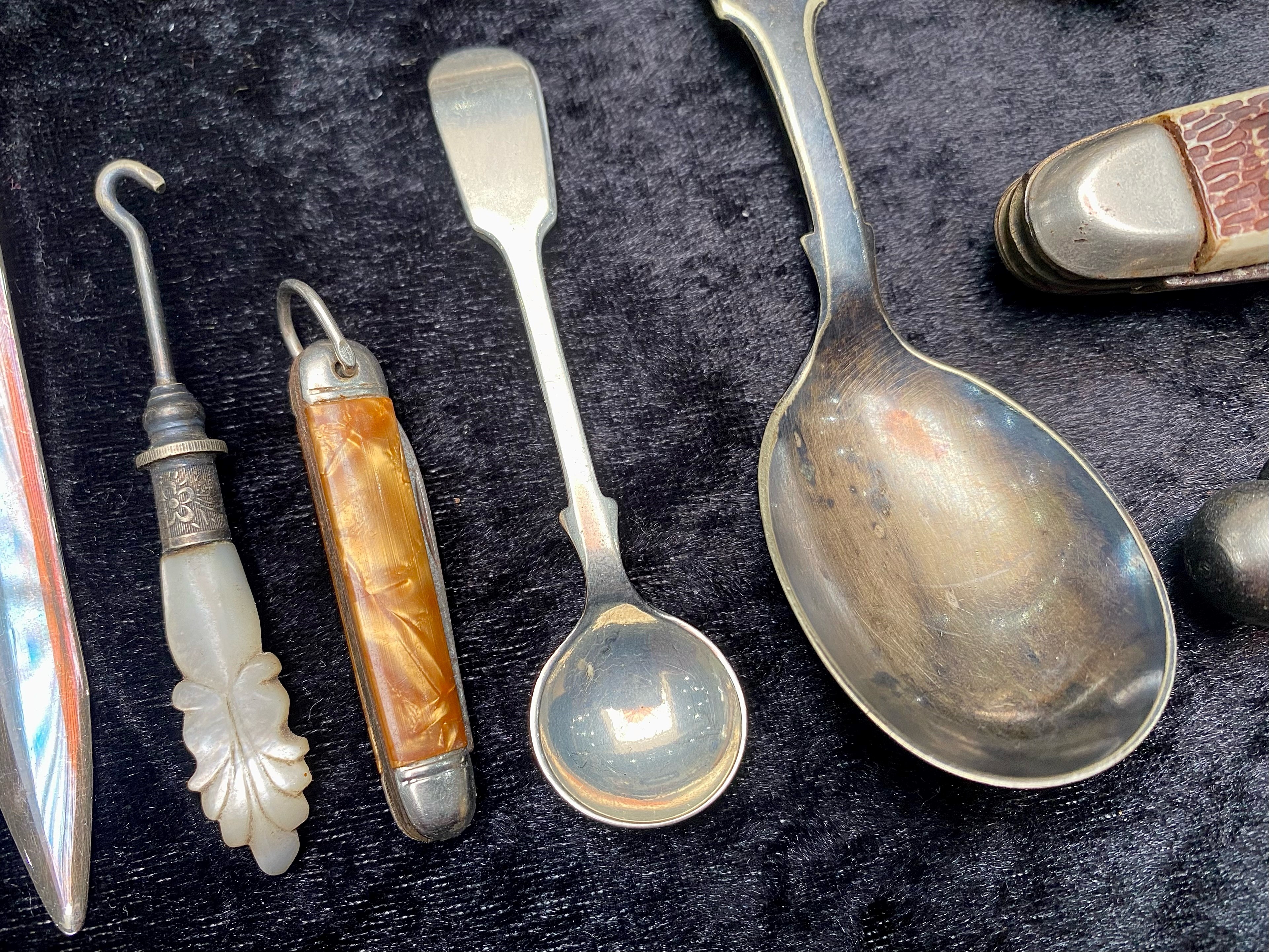 Collection of Ephemera, including silver sugar nips, - Image 3 of 5