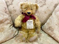 Merrythought Teddy Bear, limited edition, Mohair jointed Teddy Bear. Original tags and labels. No.