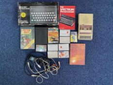 A Sinclair ZX Spectrum Vintage Computer various games