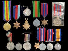 Military Interest - A Small Collection of Medals, including three Great War Medals,