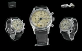 Vintage Heuer Chronograph - A Rare Example of a 2 Register Chronograph From the 1950's.