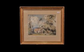 A Stewart (Scottish 20th Century) Watercolour in Gilt Frame, depicting Corrie Gills, Broderick,
