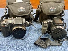 Two Cameras In Carry Cases, comprising a Fine Pix S7000 camera, and a Fine Pix Fujifilm S4500.