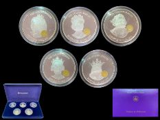 Westminster - The Golden Jubilee Monarchs Fine Silver Proof Coin Collection.