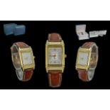 Jaeger-Le-Coultre Classique Ladies 18ct Gold and Diamond Set 'Reverso' Wristwatch, ref.no. 260.1.