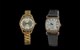 Vintage Mechanical Watch Interest - 2 manual wind watches consisting of MuDu Doublematic with date