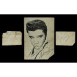 Elvis Presley Signed Memorabilia An authentic Signature on the reverse of an Elvis Photograph 'To