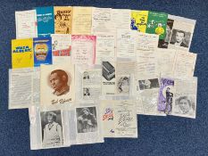 Theatre & Film Autographs - A Nice Collection of Theatre Programmes and Pages From Programmes.