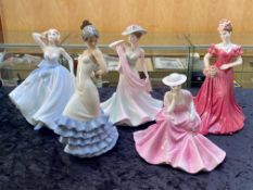 Four Coalport Figures, to include Jenny, Summer Days, Carmen, and Alana.