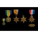 World War 1 & 2 Military Medals ( 4 ) Awarded to 1304 CPL-A-SJT W.Flett R.F.A.