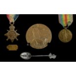 World War I Military Medals and Death Plaque. Awarded to 9674 G. Kennedy 2/ HIGH L.T.