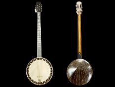 Music Interest - Five String Banjo, Mother of Pearl inlaid fret.