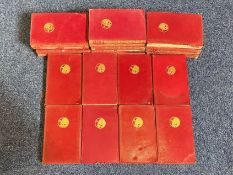Set of Antique Rudyard Kipling Books, all red covers, 21 in total.