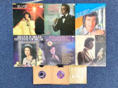 Six Albums Comprising two Englebert Humperdinck, two Johnny Mathis, Elvis 'You'll Never Walk Alone',