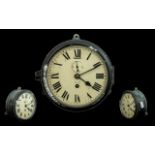 WWII Submarine Clock Interest. A rare example of a WWII Naval submarine clock AP726.