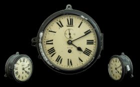 WWII Submarine Clock Interest. A rare example of a WWII Naval submarine clock AP726.