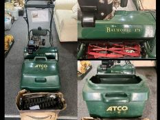 Acto Balmoral 20s Cylinder Petrol Mower, together with a Lawn Scarifier.