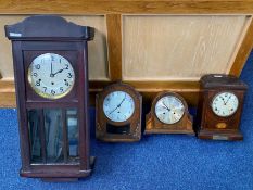 Collection of Four Clocks, all early 20th Century,