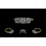18ct Gold Superb Quality 3 Stone Diamond Set Ring. Full Hallmark to Interior of Shank.
