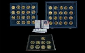 Westminster Mint - The Official United States Mint 24ct Gold Plated Presidential Dollars Collection,