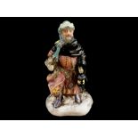 Rare Royal Doulton 'Good King Wenceslas' figure HN3262 with rare misprint as label to base is back