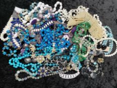 A Collection of Assorted Costume Jewellery comprising mainly beads. Assorted colours and styles.
