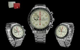 Omega - Speedmaster Iconic Automatic Chronograph Gents Stainless Steel Wrist Watch.